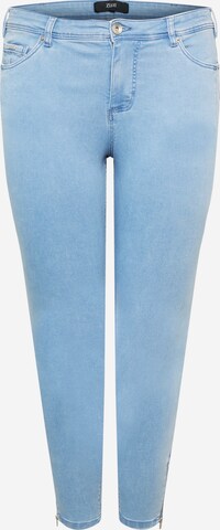 Zizzi Jeans 'Amy' in Blauw: voorkant