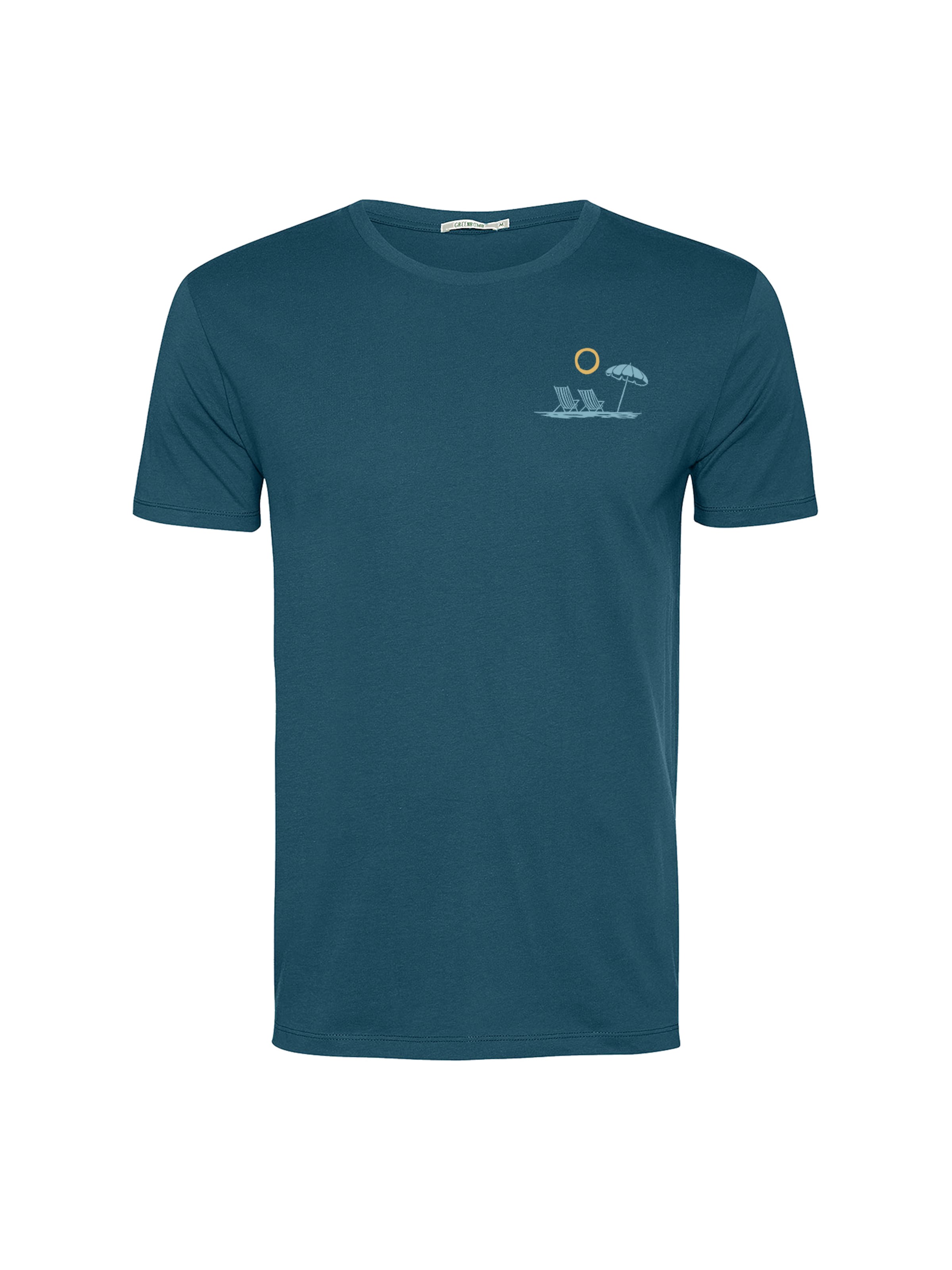 Maglietta 'Guide Beach View' di GREENBOMB in blu: frontale