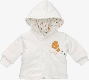 Baby Sweets Zip-Up Hoodie in White: front