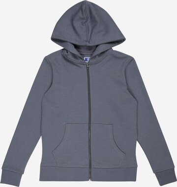 Jack & Jones Junior Zip-Up Hoodie in Blue: front