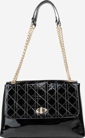 faina Shoulder Bag in Black: front