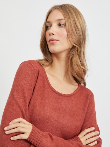 VILA Knitted dress 'Ril' in Red