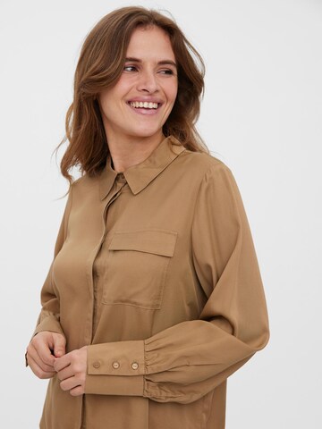 Chemisier 'TASJA' VERO MODA en marron