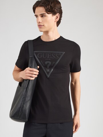 melns GUESS T-Krekls: no priekšpuses