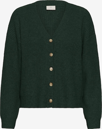 Kaffe Knit cardigan 'KAfiorella' in Green: front