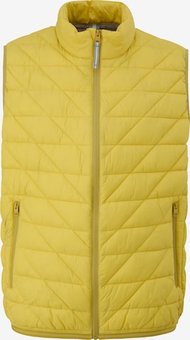 s.Oliver Men Big Sizes Vest in Yellow: front