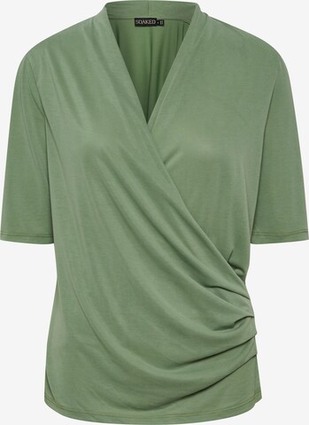 SOAKED IN LUXURY - Blusa 'Columbine' en verde: frente