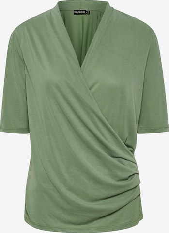 SOAKED IN LUXURY - Blusa 'Columbine' em verde: frente