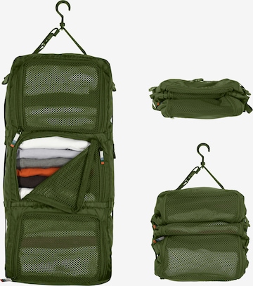 TRAVEL DUDE Matkakassi 'Hanging Packing Cube mit Kompression, Hängende Packwürfel für Rucksack und Koffer, Reise Regal in Schwarz' värissä vihreä: etupuoli