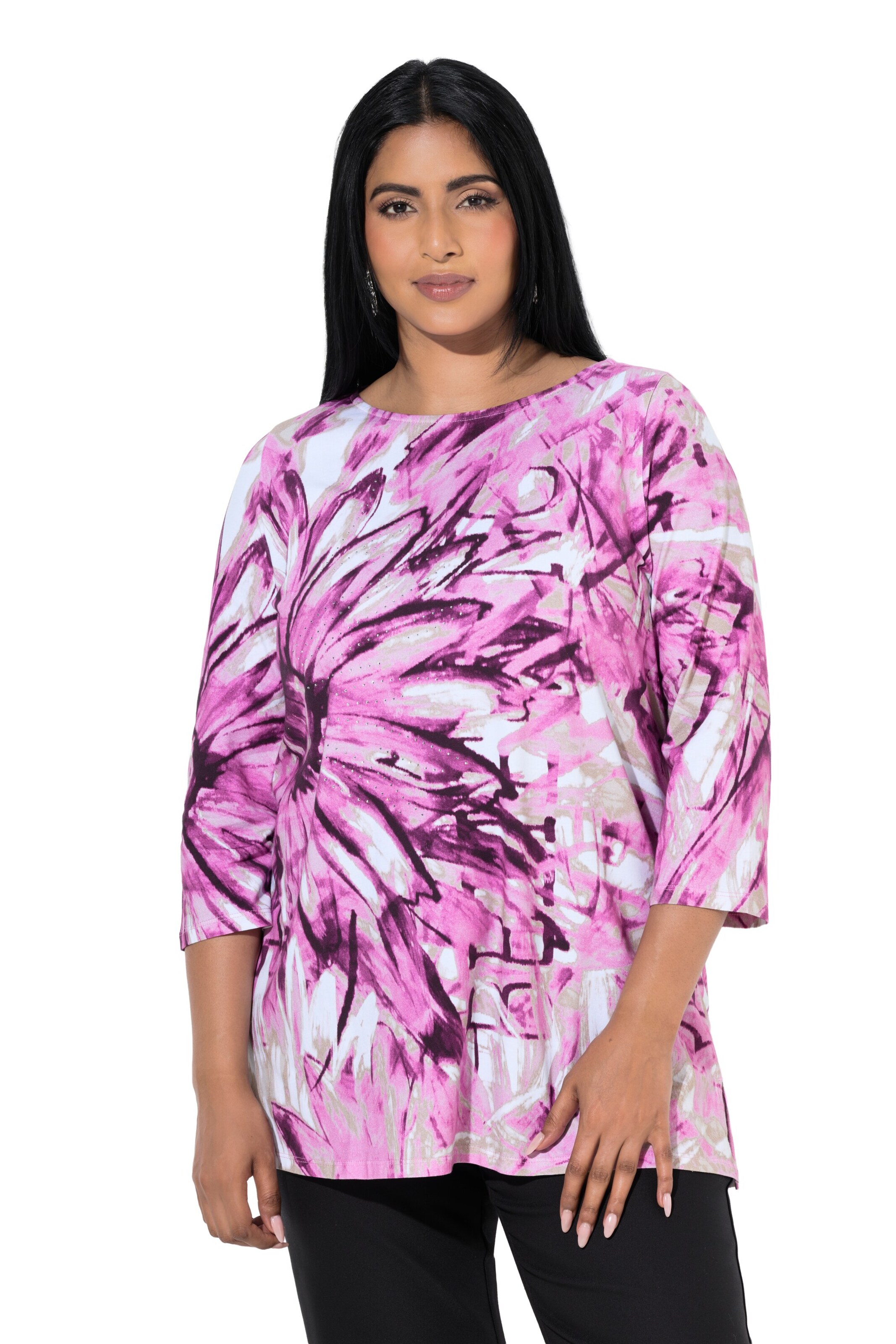 Ulla Popken Shirt in Purple: front