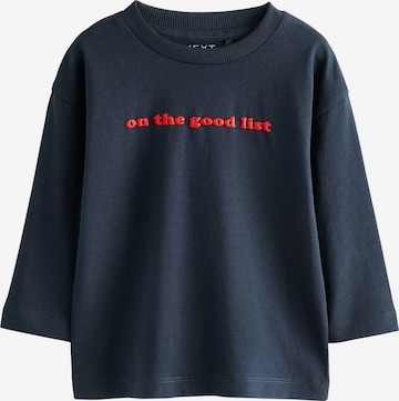 T-Shirt Next en bleu : devant