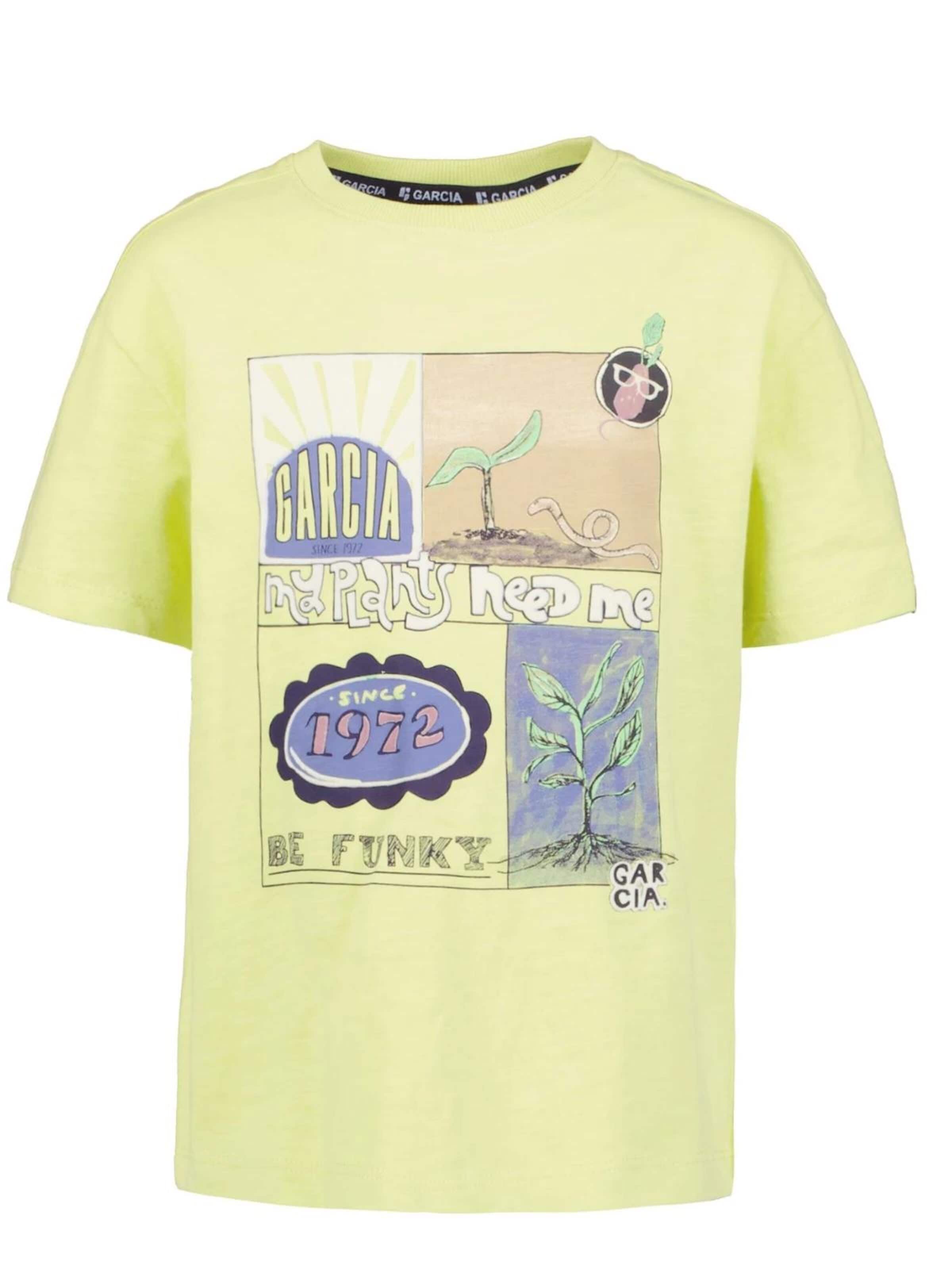 GARCIA Shirt in Geel: voorkant