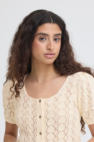 ICHI - Blusa 'IHDAFFIE' en beige