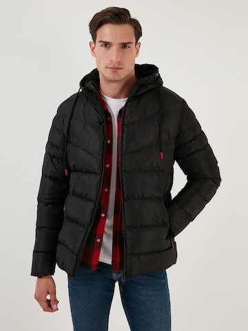 Buratti Winter Coat in Black: front