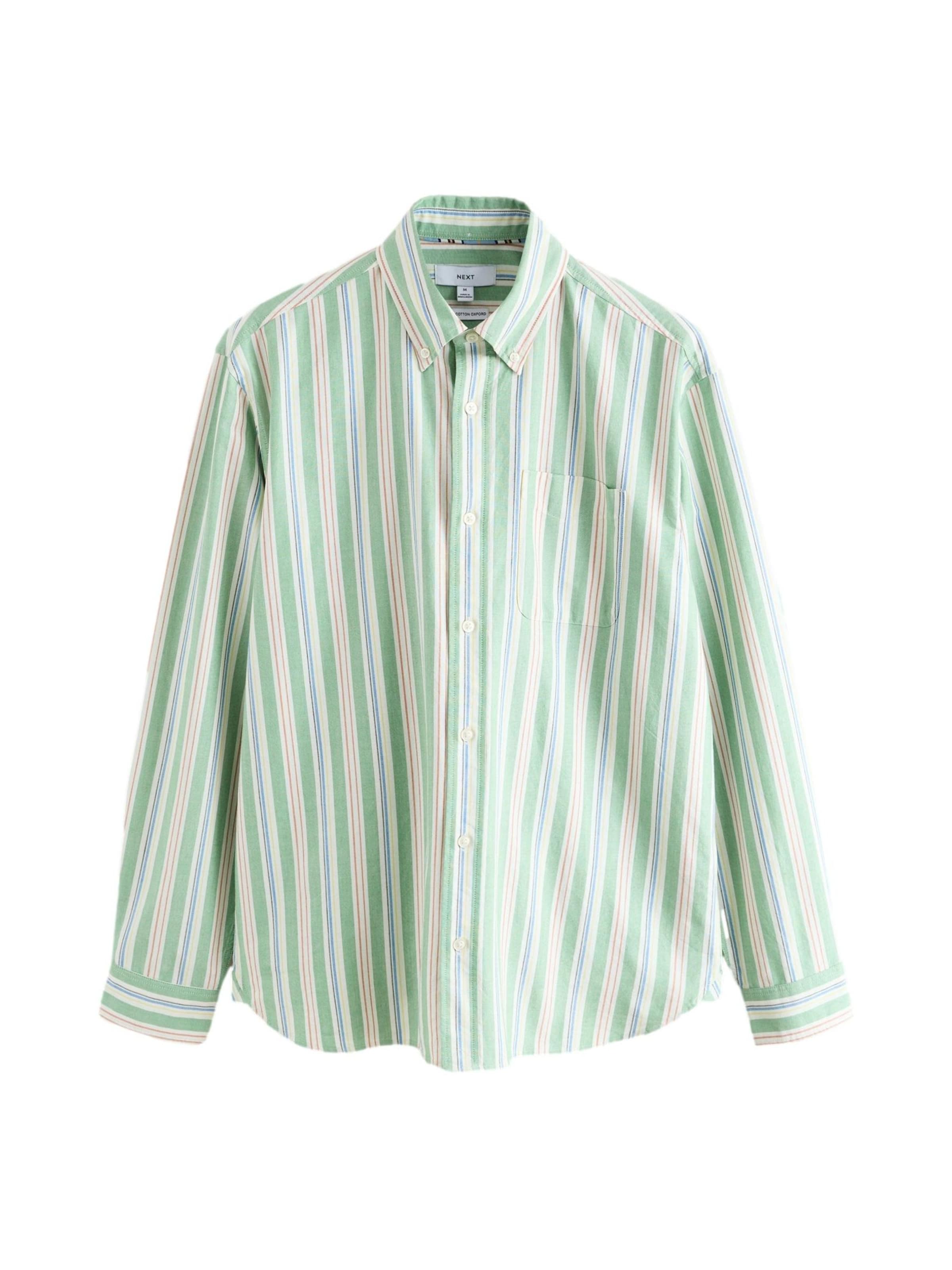 Next Hemd in royalblau / hellgrün / rubinrot / weiß, Produktansicht