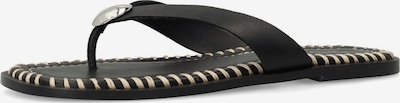 SACHA T-Bar Sandals in 36 in Black / Silver, Item view