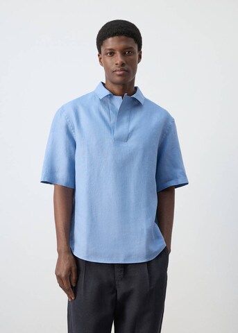 MANGO MAN Poloshirt 'Bay' in Blau: Vorderseite