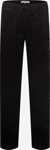 Tommy Jeans Regular Broek 'Scanton' in Zwart: voorkant