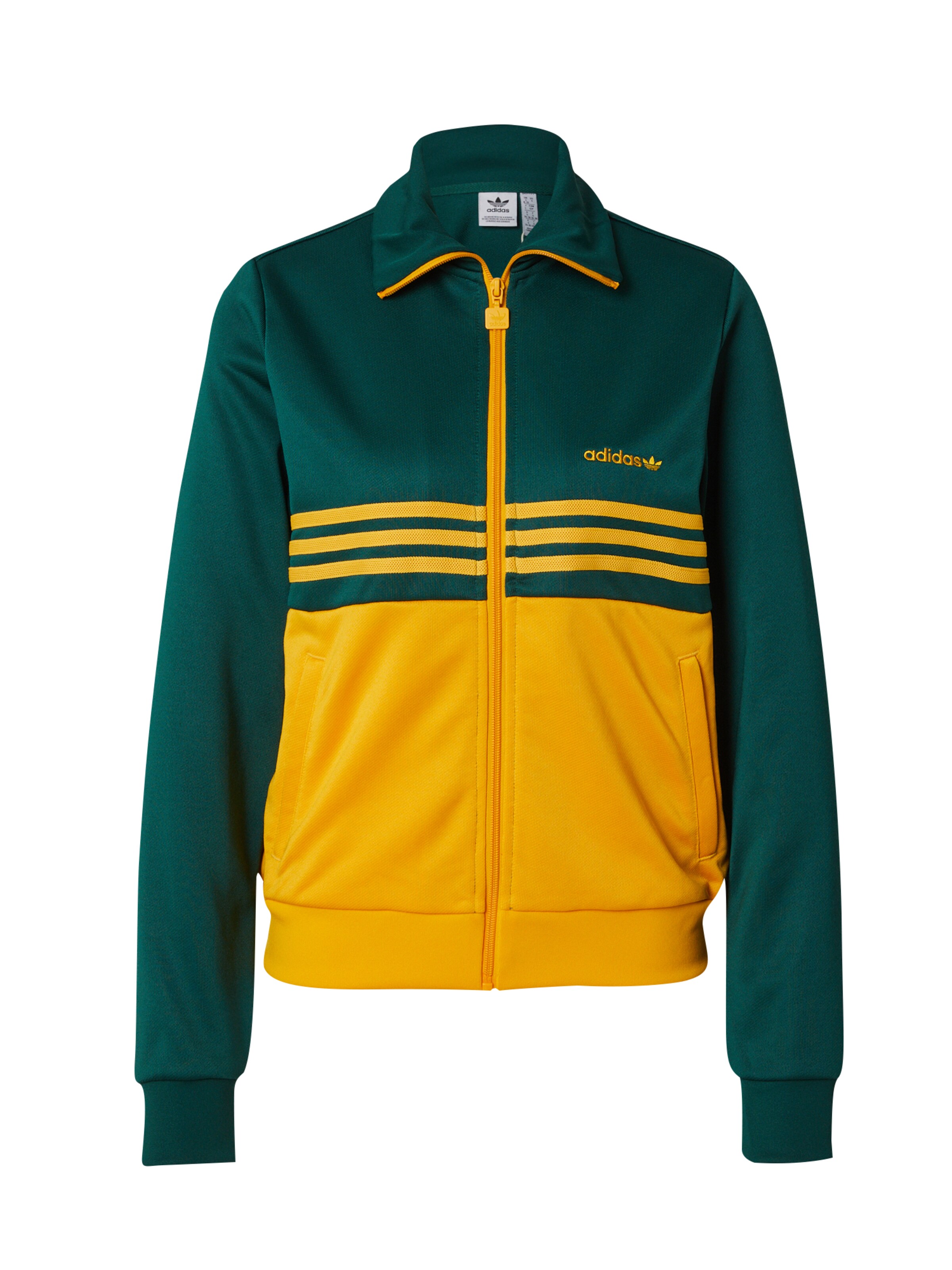 Giacca di felpa di ADIDAS ORIGINALS in verde: frontale