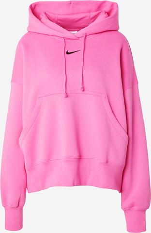 Nike Sportswear Sweatshirt 'Phoenix Fleece' in Pink: front