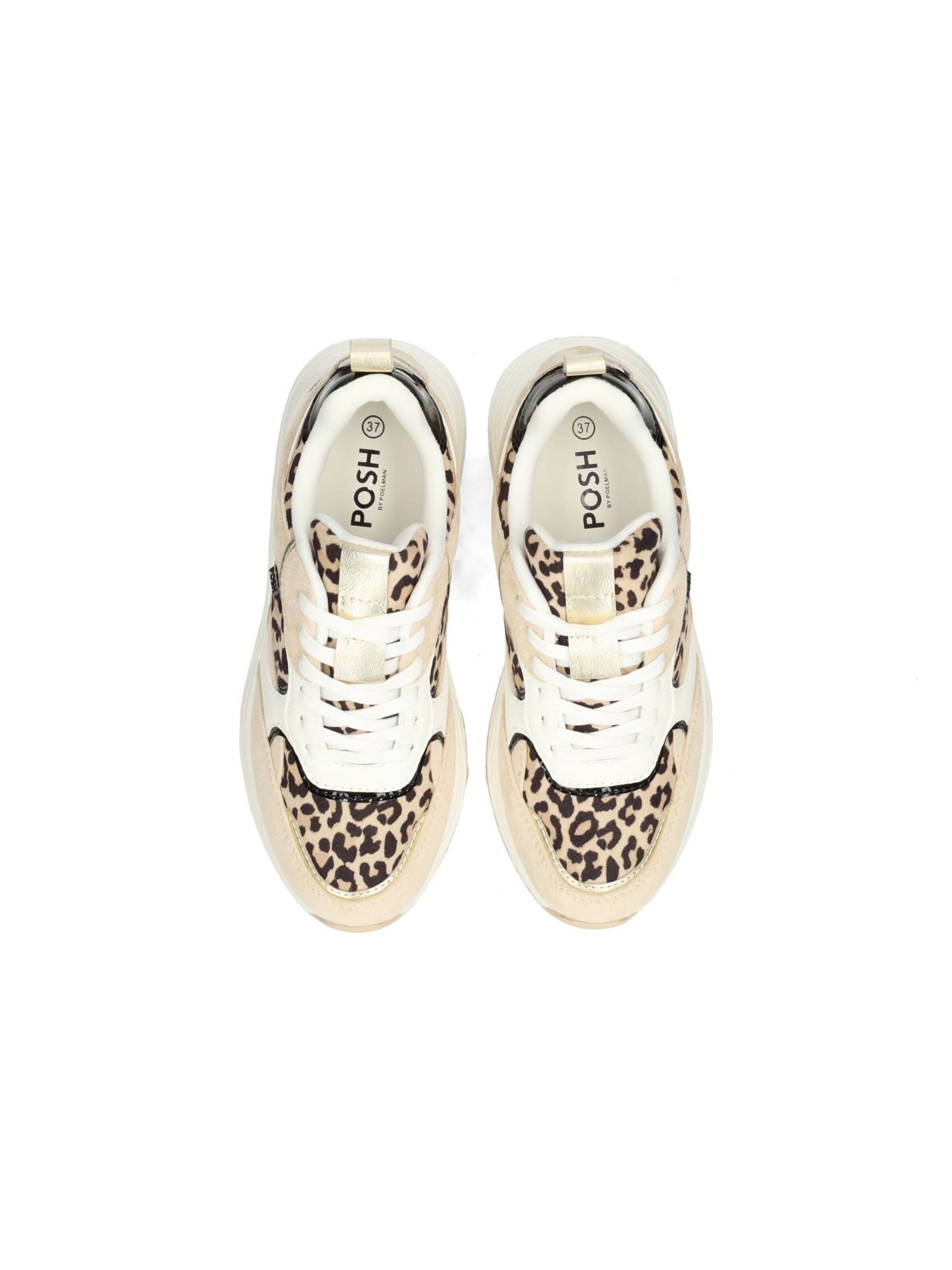 Baskets basses 'Rosie' POSH by Poelman en beige