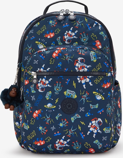 Kuprinė 'Seoul Colllege Extra' iš KIPLING, spalva – tamsiai mėlyna / geltona / raudona / balta, Prekių apžvalga