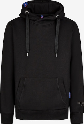 salzhaut Sweatshirt 'HEFF' in Schwarz: Vorderseite