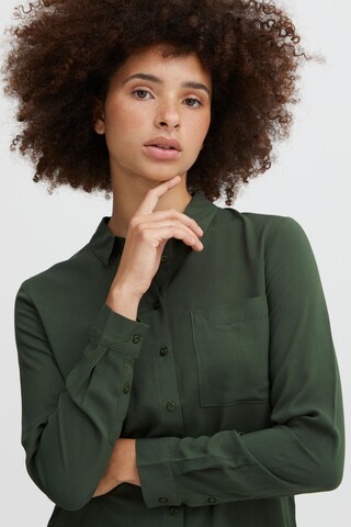 ICHI Blouse 'MAIN' in Green