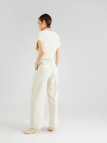 HOLLISTER Wide leg Pleat-front trousers in White