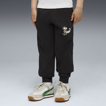 Effilé Pantalon 'Super Puma' PUMA en noir : devant