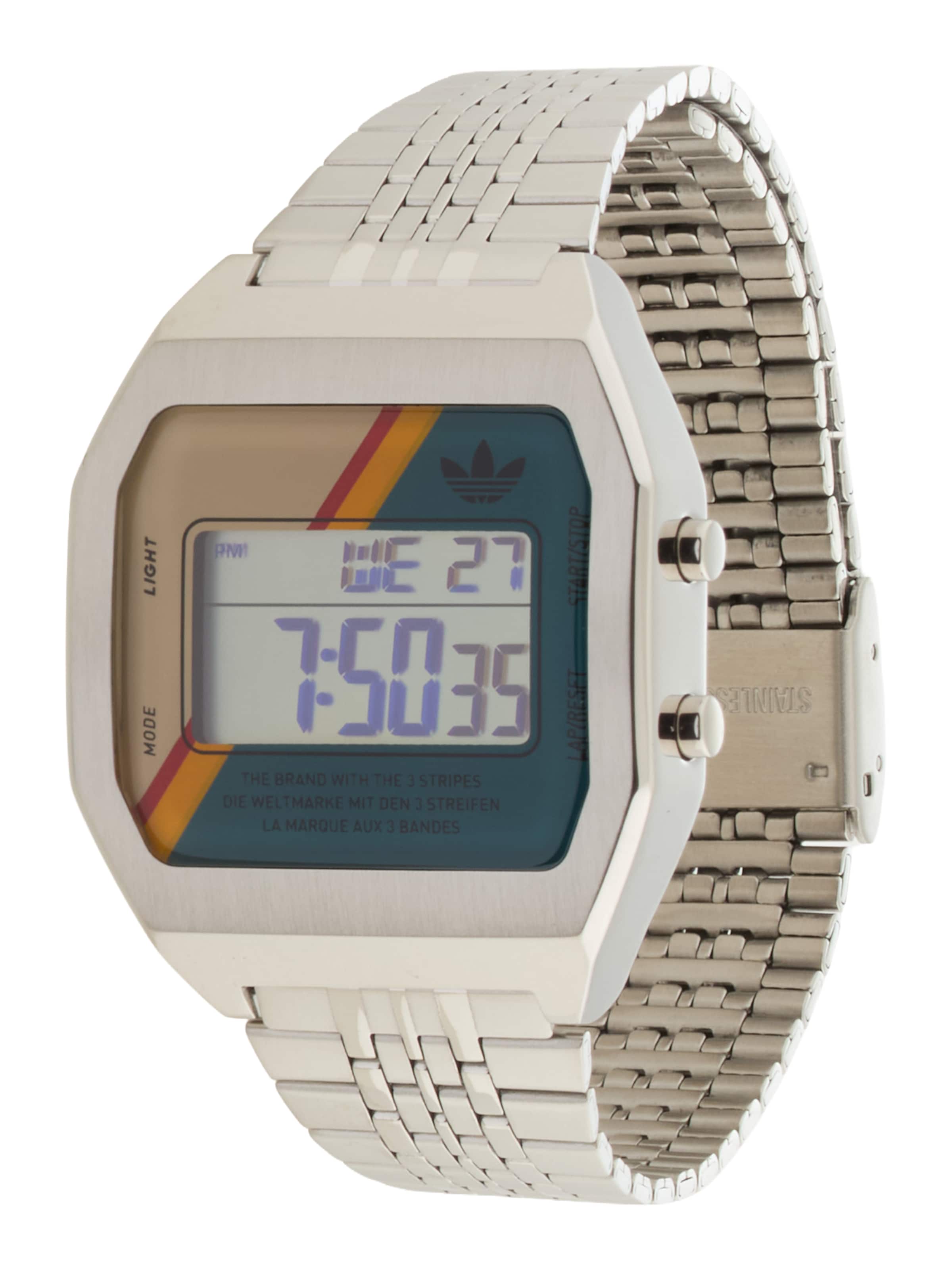 Montre digitale ADIDAS ORIGINALS en argent : devant
