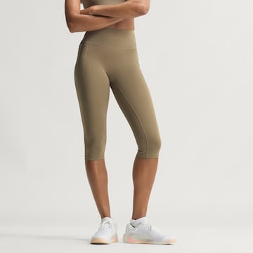 ADIDAS PERFORMANCE Skinny Παντελόνι φόρμας 'Optime Workout' σε πράσινο