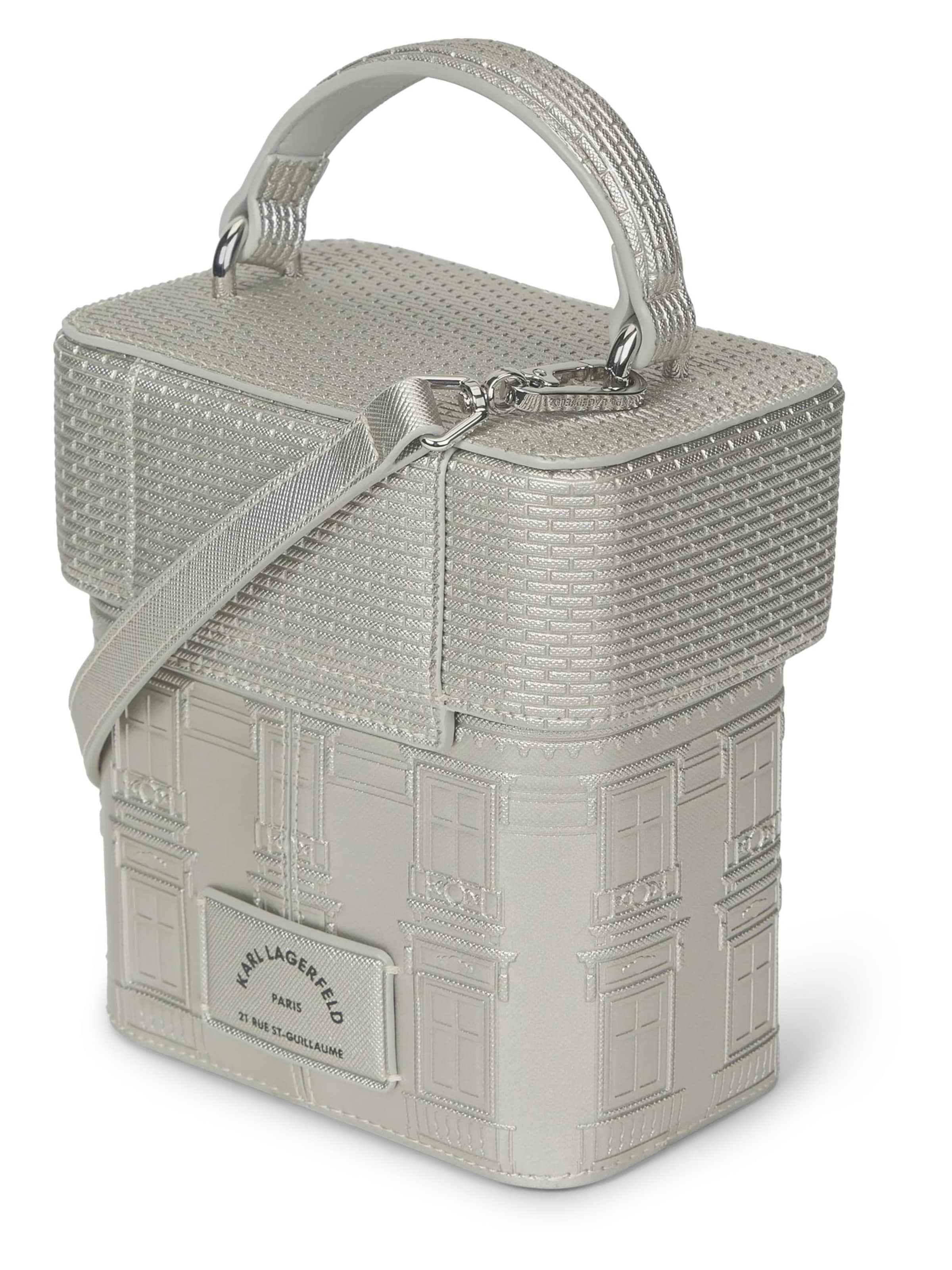 Borsa a mano 'Rue St-Guillaume' di Karl Lagerfeld in argento