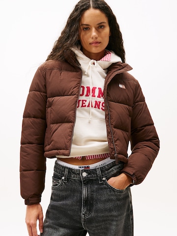 Tommy Jeans Between-season jacket in Brown: front