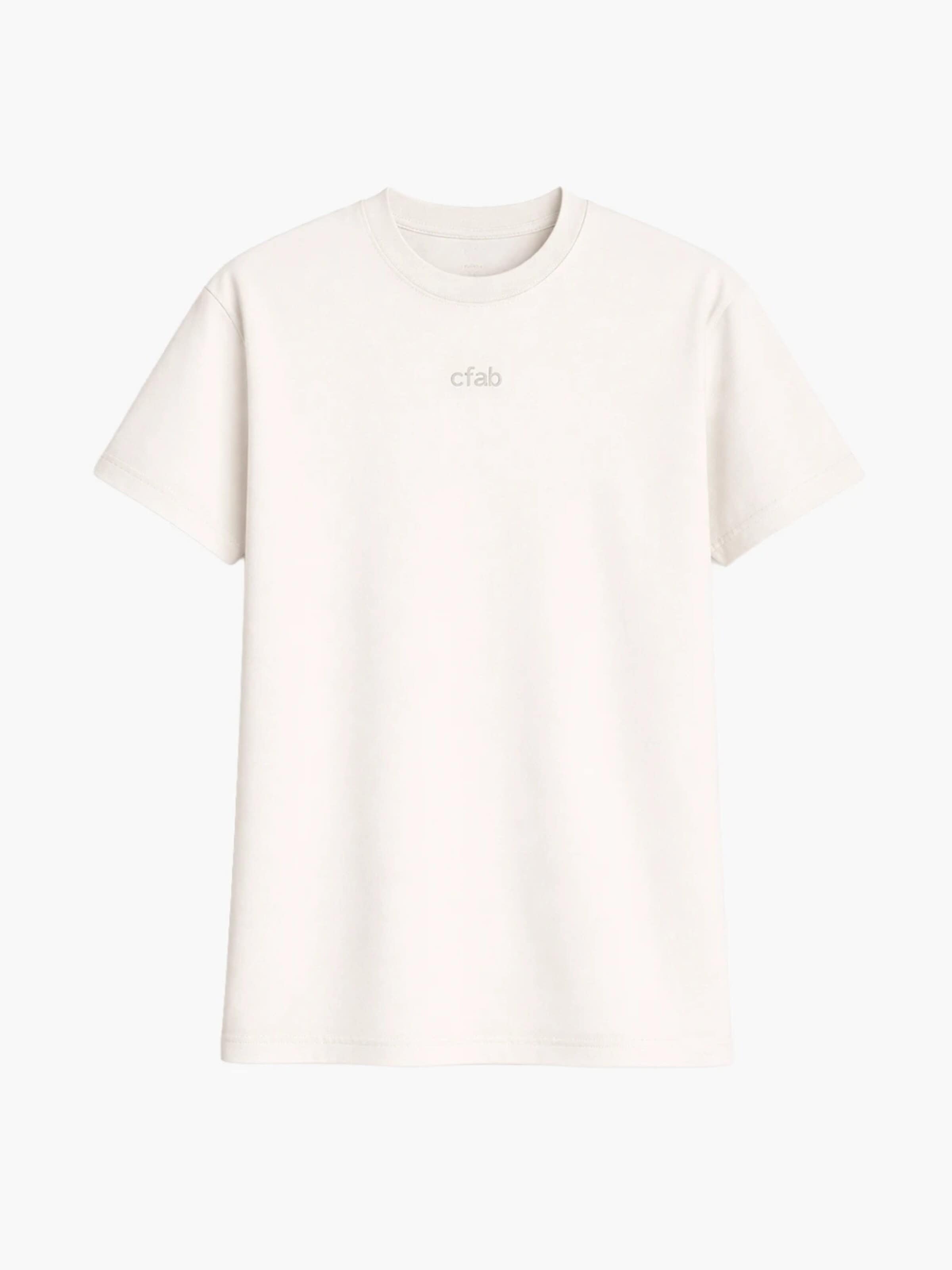 T-Shirt 'Relaxed Tee' cfab (formerly creamy fabrics) en blanc : devant