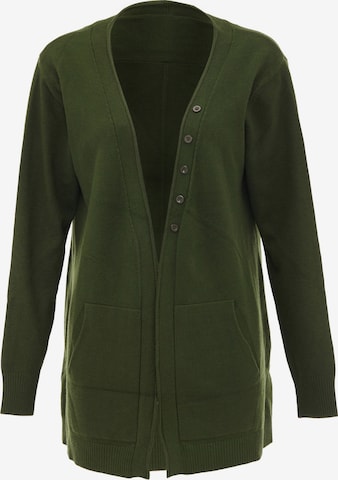 BLONDA Knit cardigan in Green: front