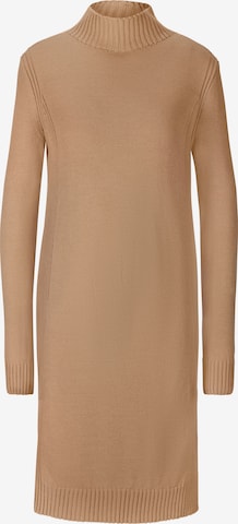 heine Gebreide jurk in Beige: voorkant