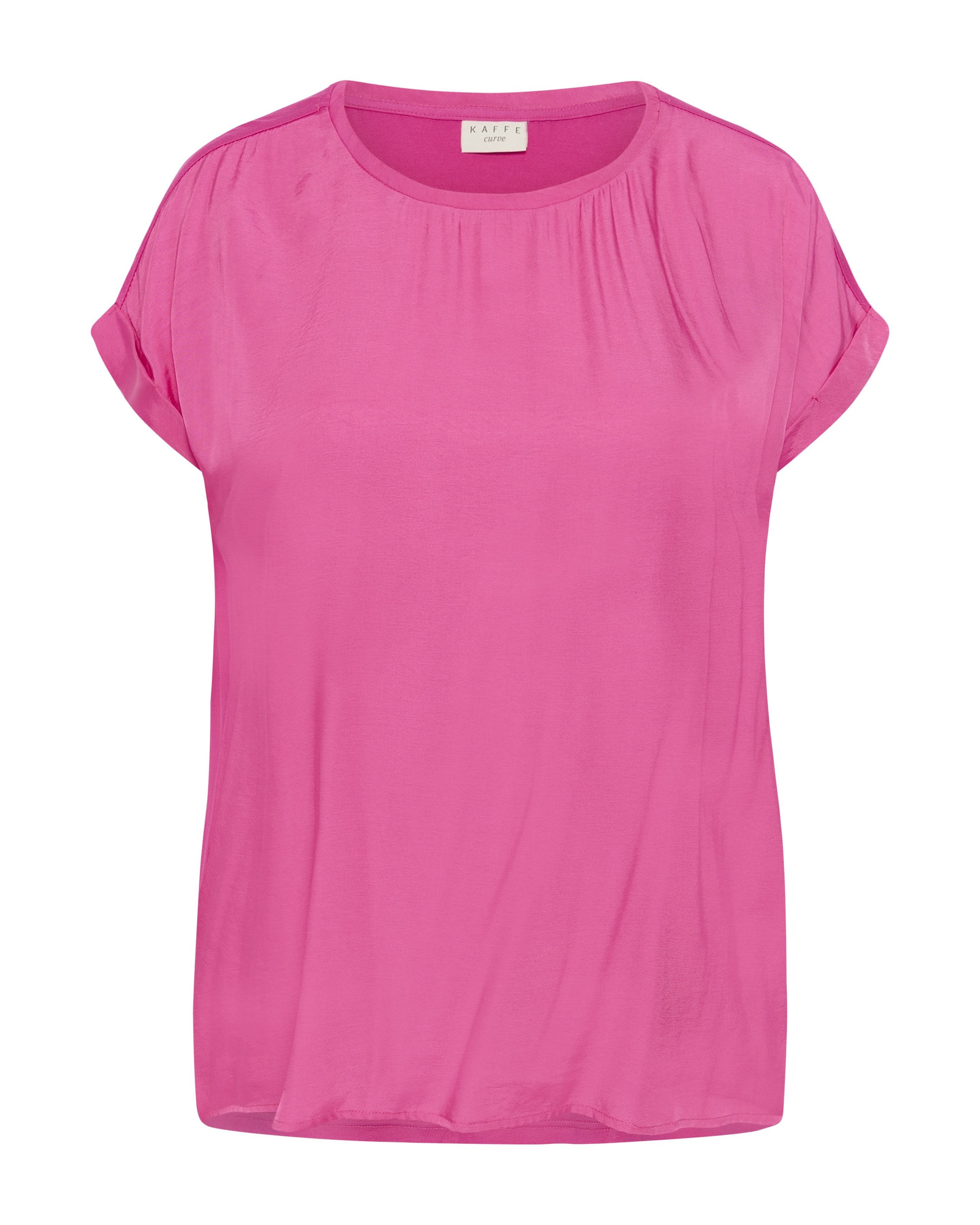 KAFFE CURVE - Blusa em rosa: frente