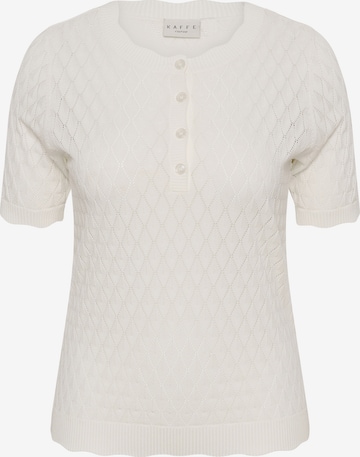 Pull-over 'KCbirthe' KAFFE CURVE en blanc : devant