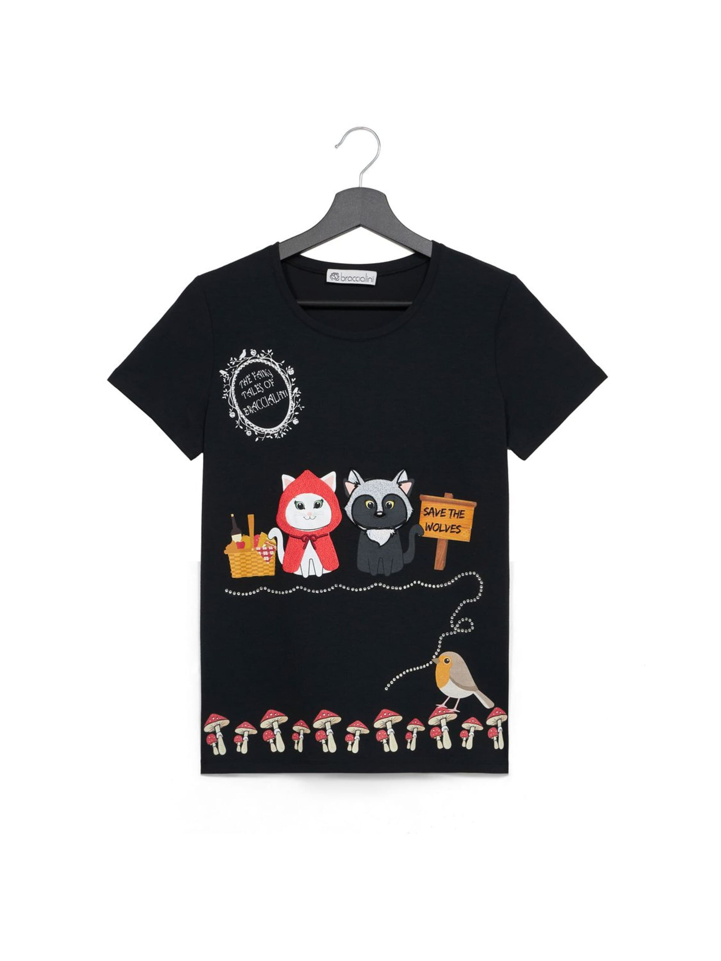 Braccialini - Top en negro: frente
