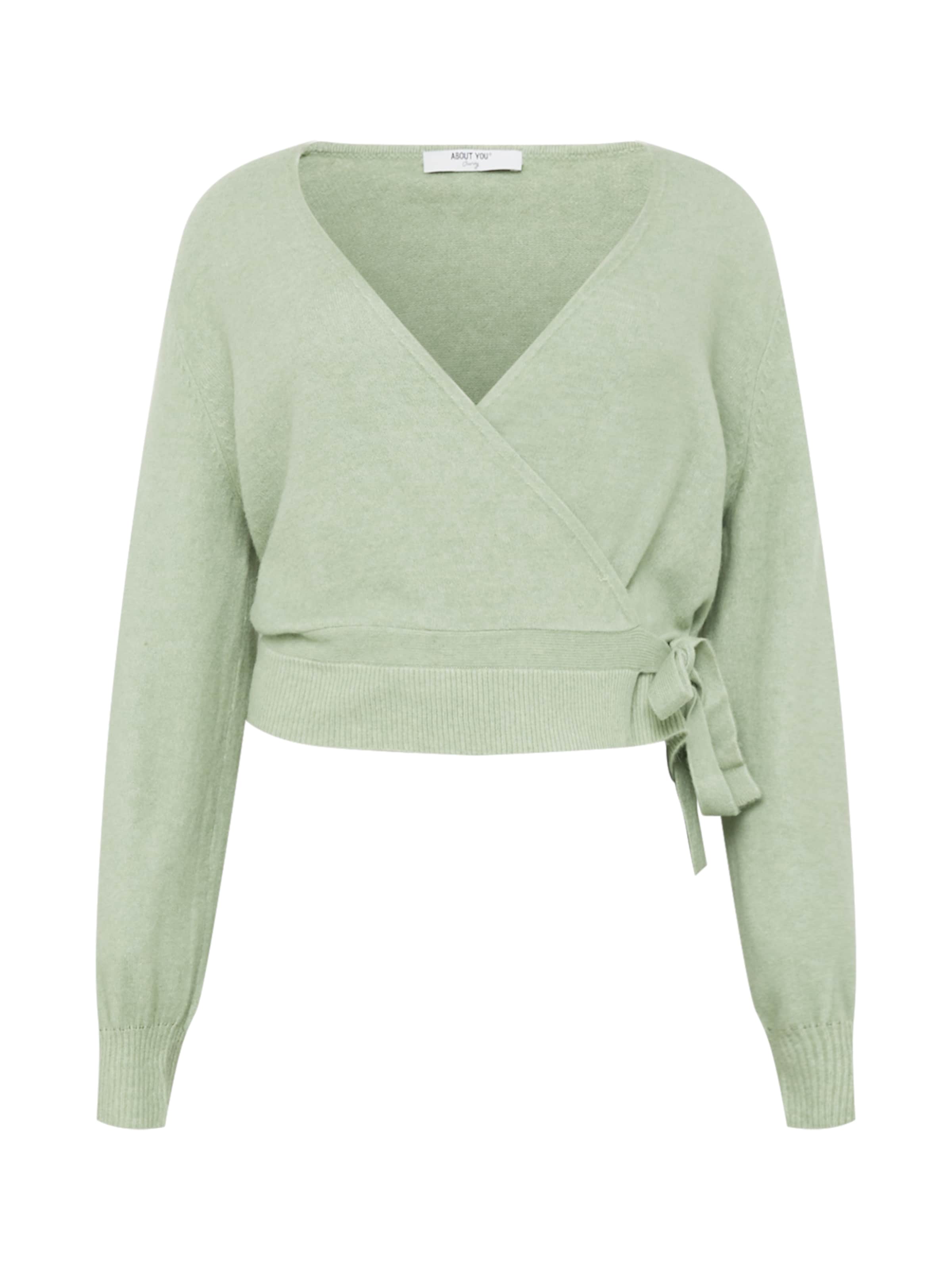 ABOUT YOU Curvy Kampsun 'Irem', värv roheline: eest vaates