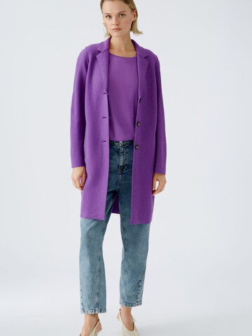 OUI Between-Seasons Coat in Purple: front