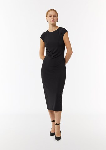 COMMA Kleid in Schwarz: Vorderseite