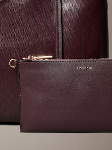 raudona Calvin Klein Pirkinių krepšys