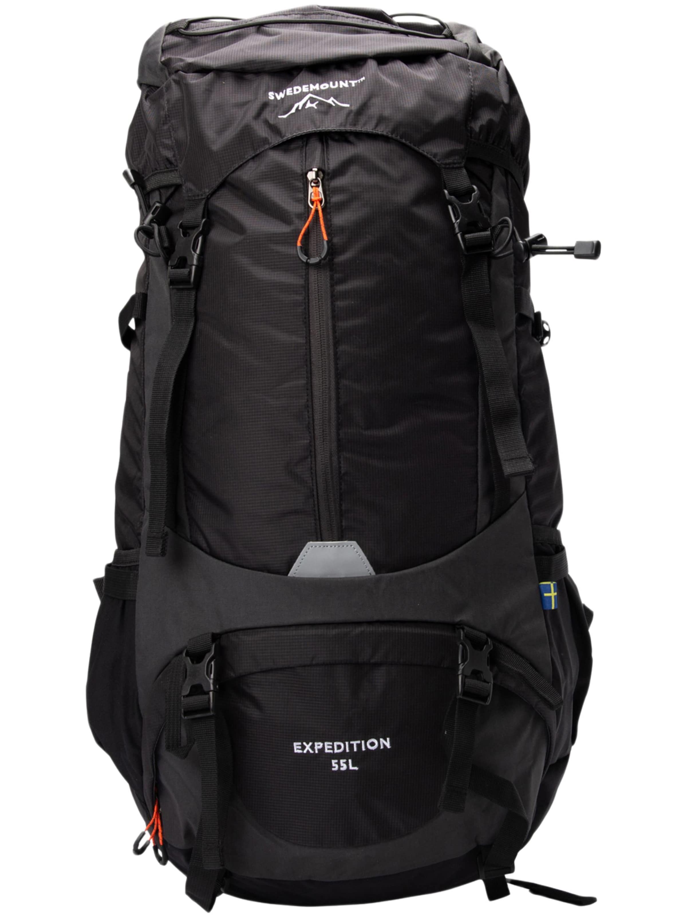 SWEDEMOUNT Sports Backpack 'Expedition' in Black: front