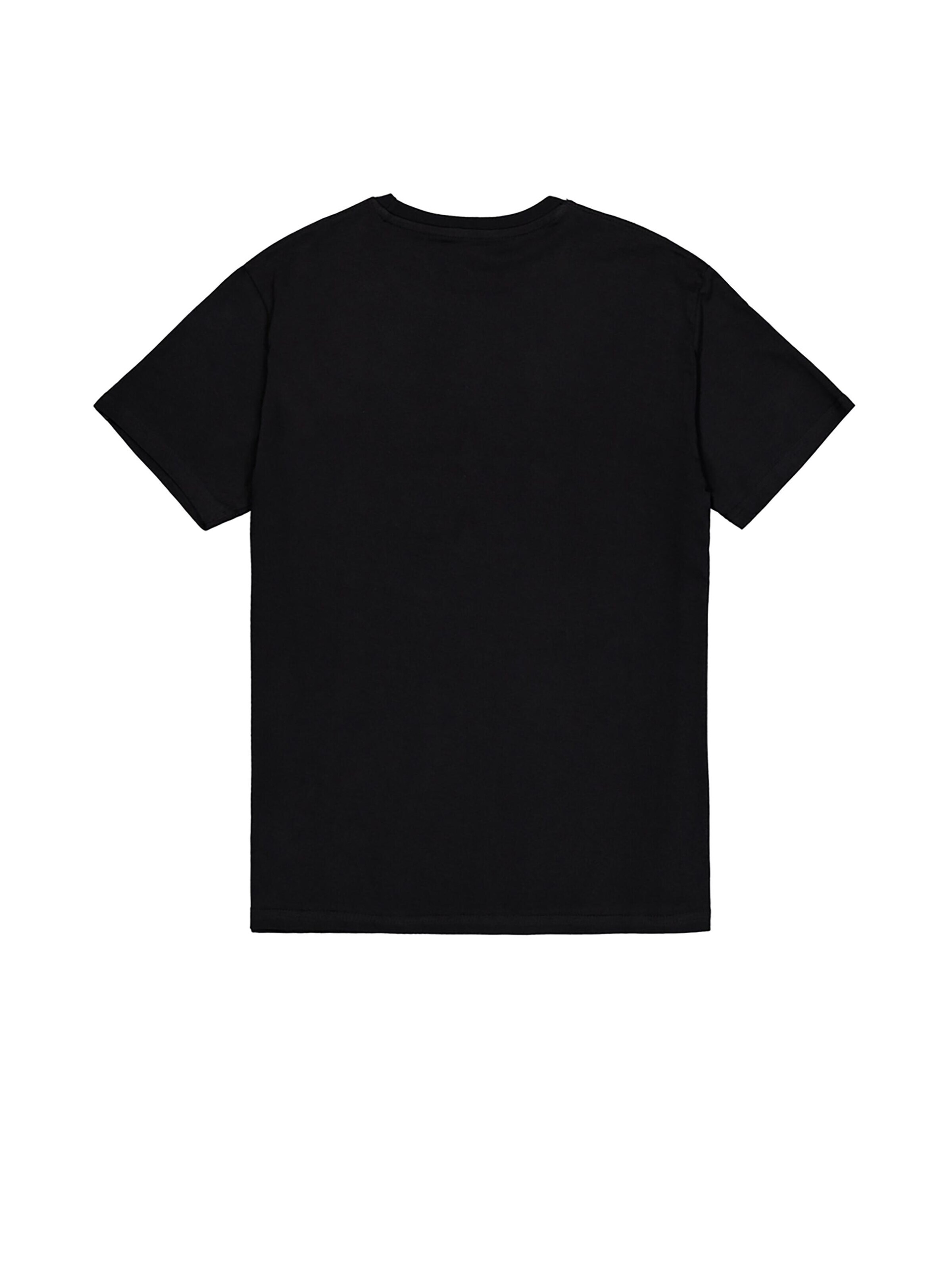 ALPHA INDUSTRIES Shirt 'Alpha Wording'‌‌‌‌‌‌‌ in Schwarz