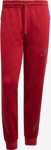 ADIDAS SPORTSWEAR - Pantalón deportivo 'Z.N.E.' en rojo: frente