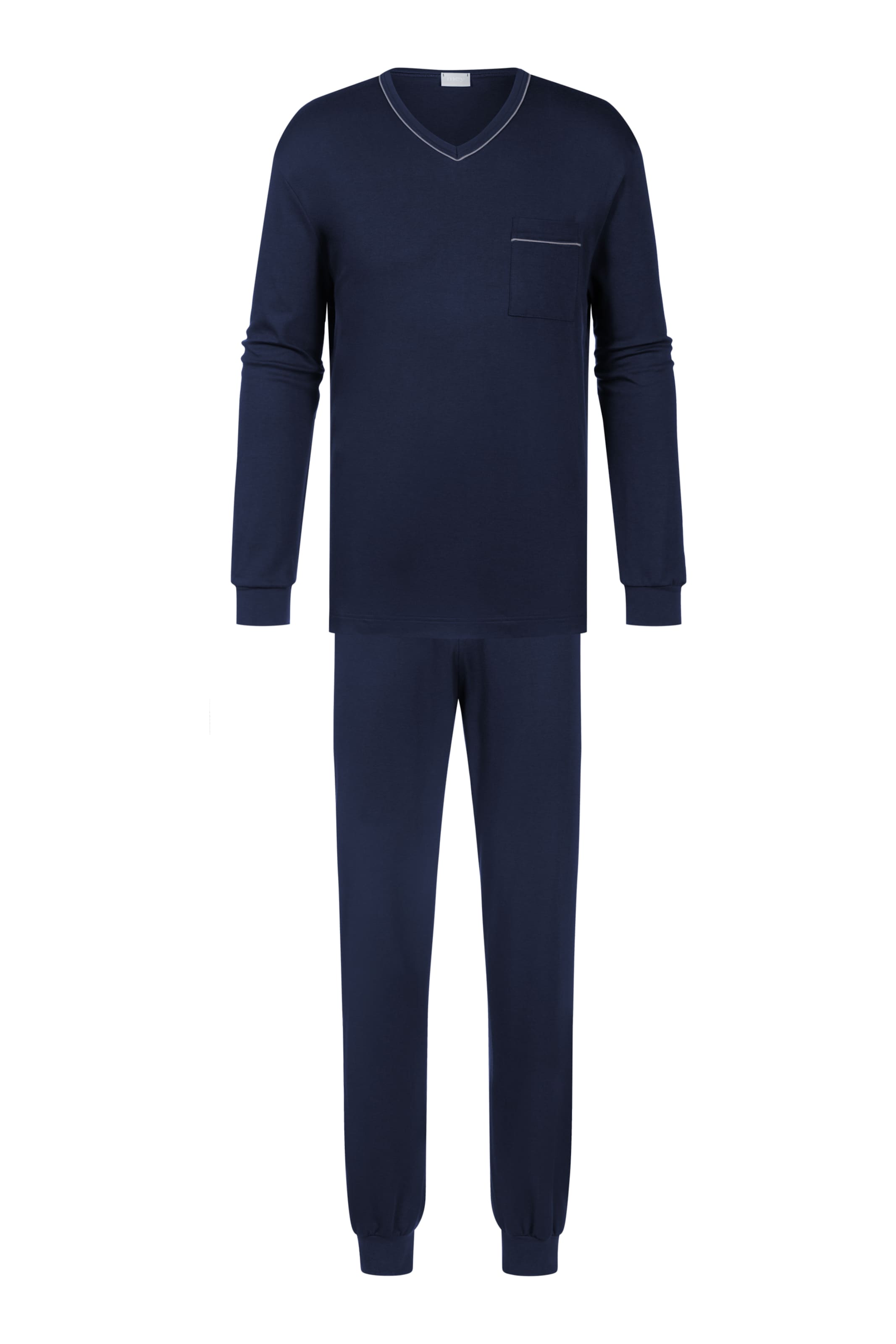Pyjama long 'Pure Night' Mey en bleu : devant