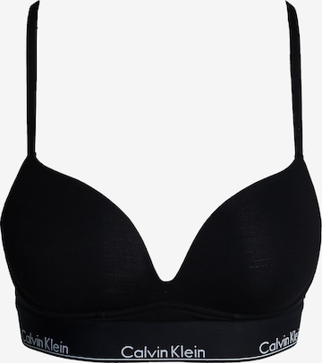 Soutien-gorge 'Plunge Bra' Calvin Klein Underwear en noir : devant