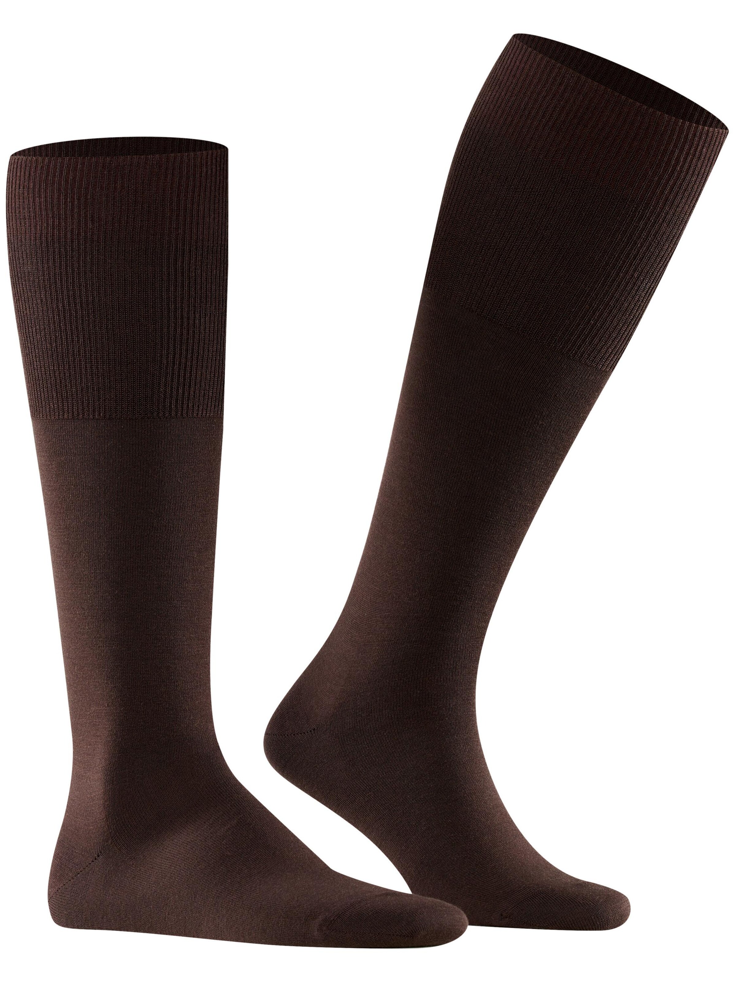 FALKE Knee High Socks 'Airport' in Brown
